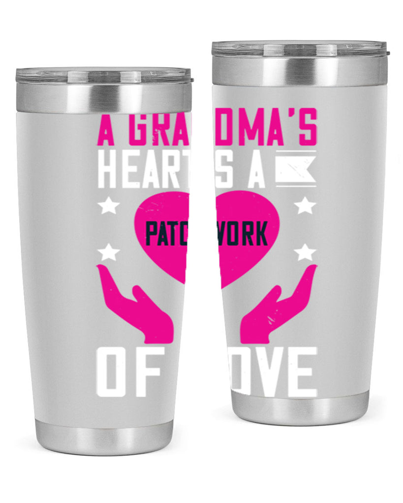 A grandma’s heart is a patchwork of love 86#- grandma - nana- Tumbler