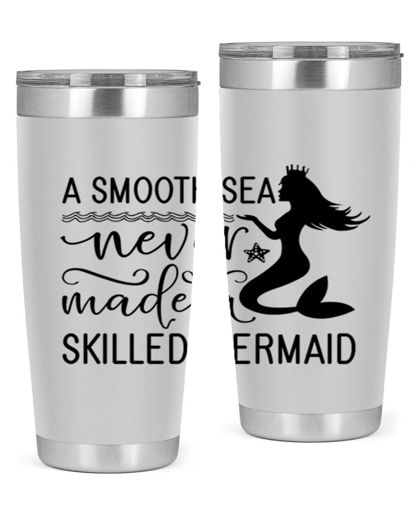 A smooth sea never made 12#- mermaid- Tumbler