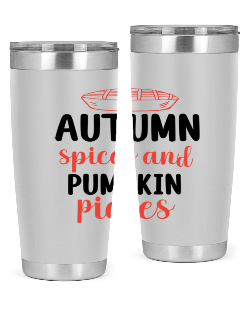 Autumn spices and pumpkin pieces 32#- fall- Tumbler