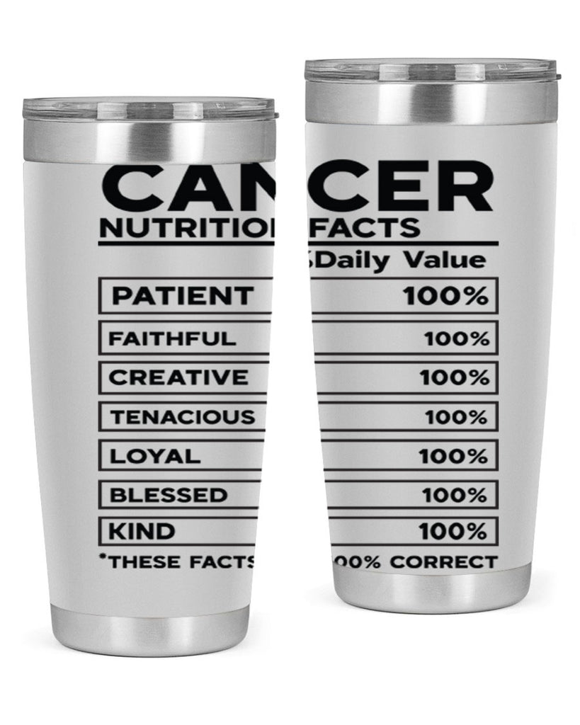 Cancer Nutrition Facts 148#- zodiac- Tumbler