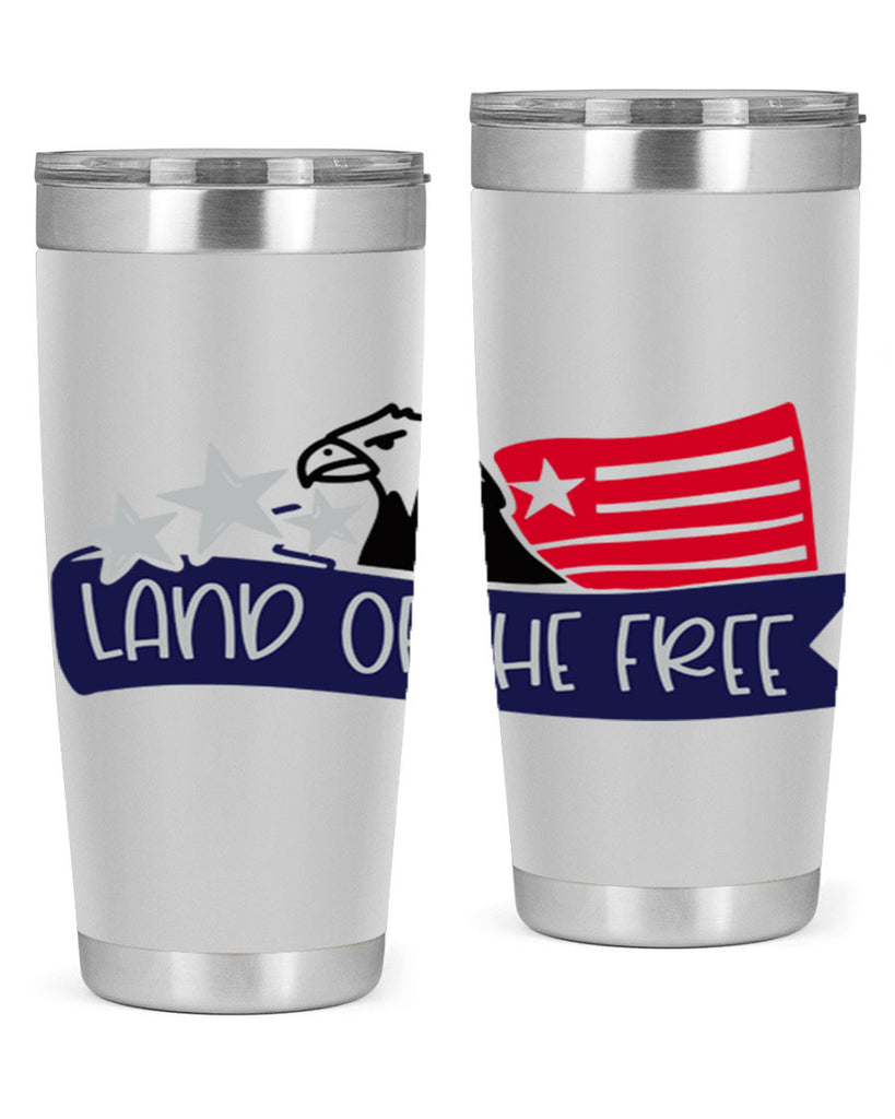 Land Of The Free Style 157#- Fourt Of July- Tumbler