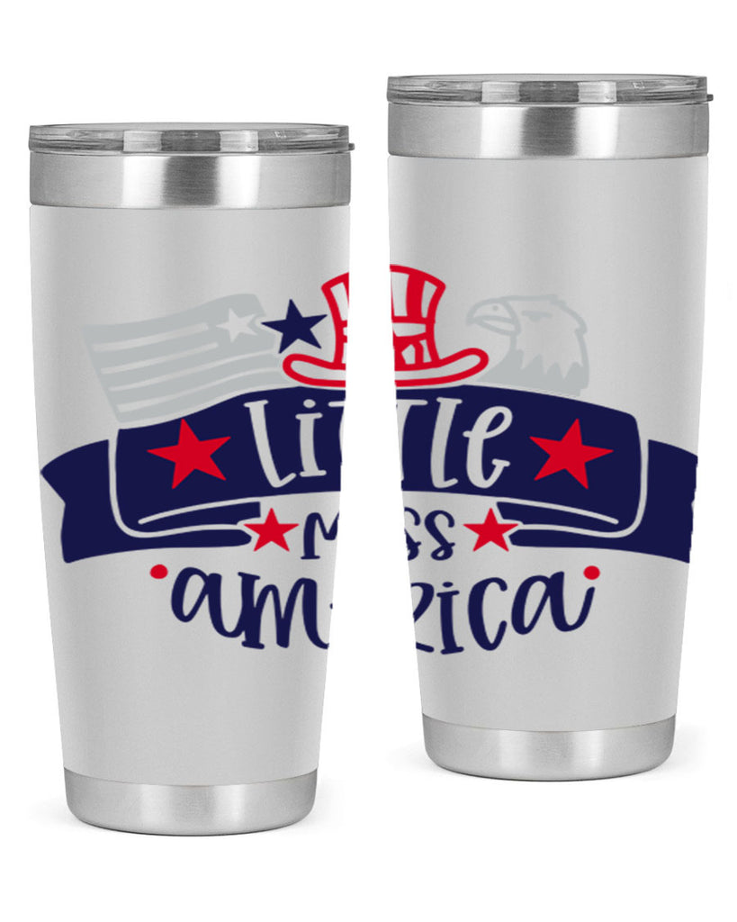 Little Miss America Style 162#- Fourt Of July- Tumbler