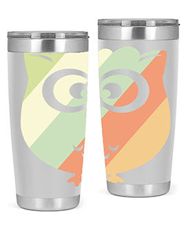 Owl Retro Style Vintage A TurtleRabbit 15#- owl- Tumblers