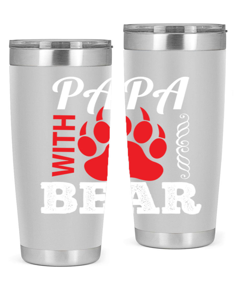 PAPA WITH 110#- grandpa - papa- Tumbler