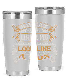 Sweat like a pig look like a fox Style 30#- pig- Tumbler