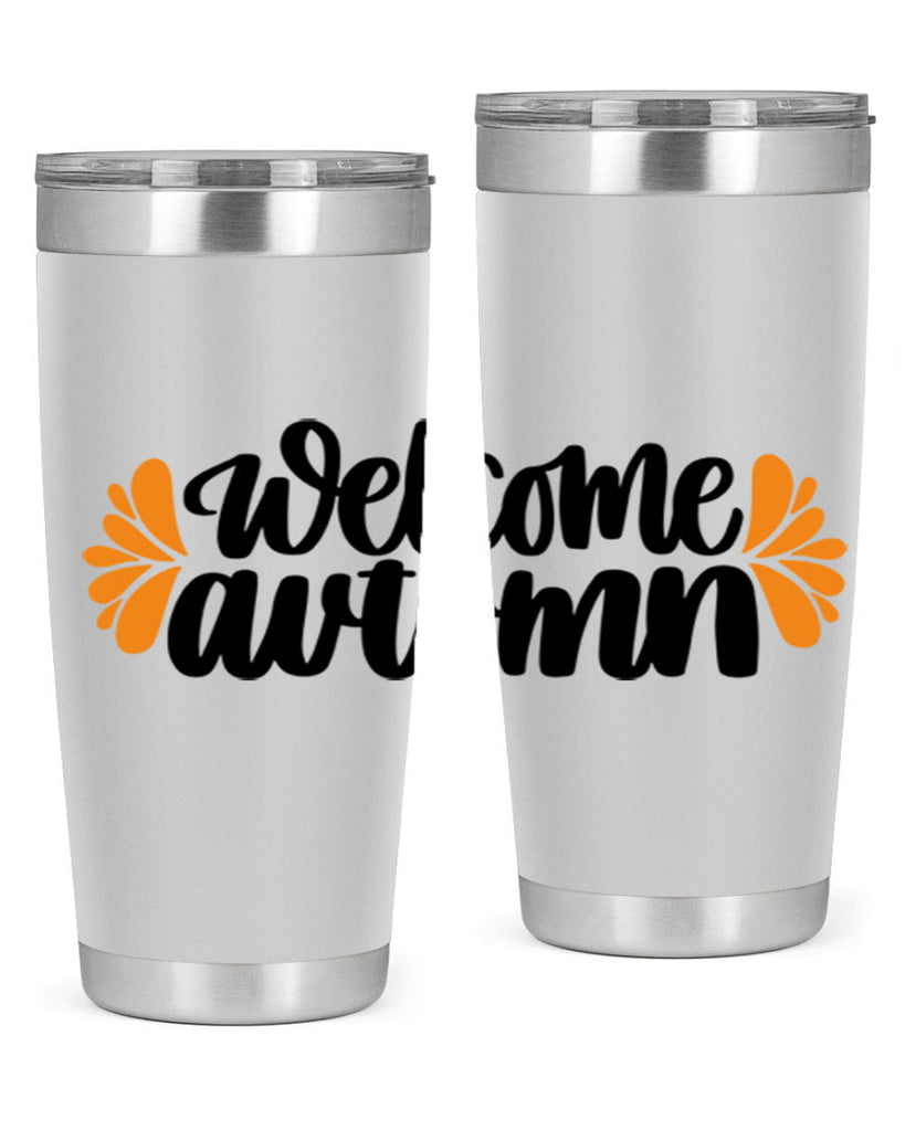 Welcome Autumn 513#- fall- Tumbler