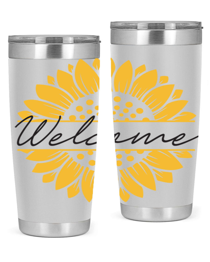 Welcome Sunflower585#- spring- Tumbler