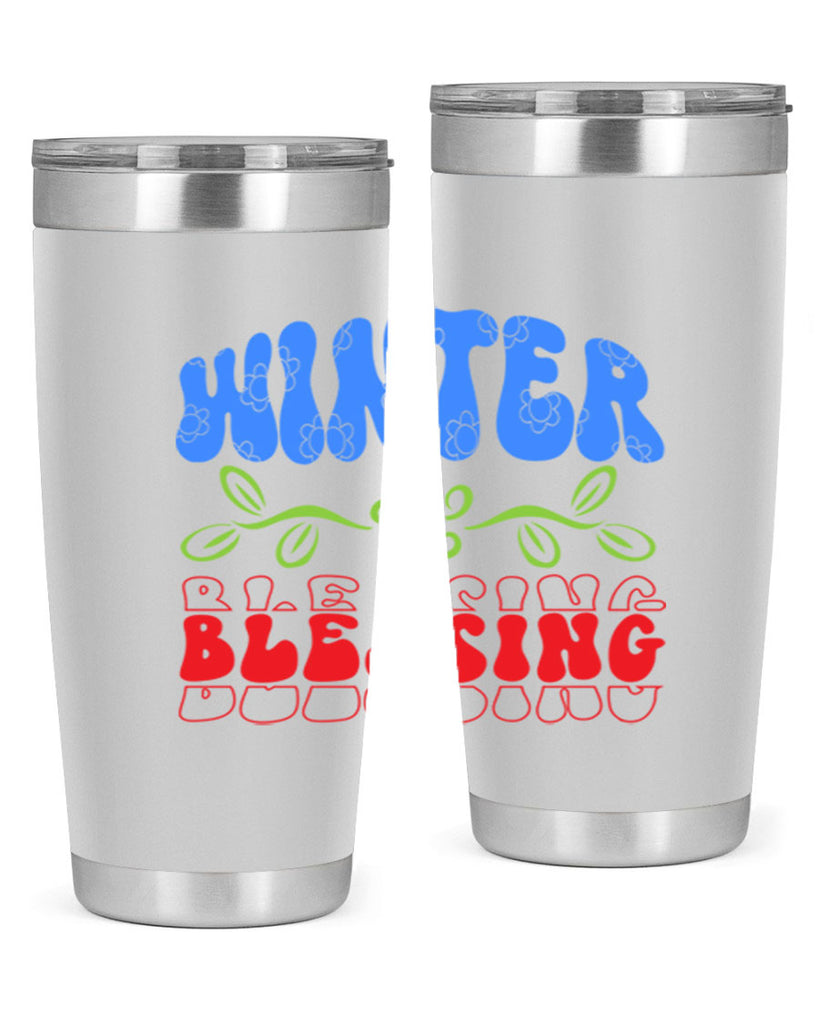 Winter blessing 487#- winter- Tumbler