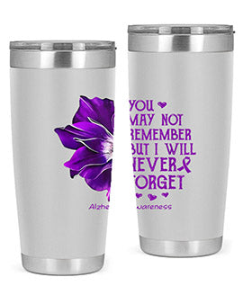 You may not remember but I will never forget alzheimer 223#- alzheimers- Tumbler
