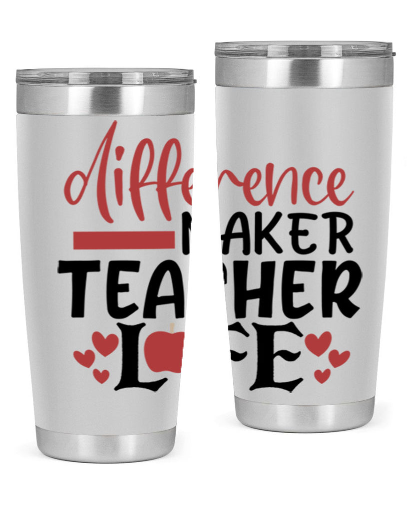 difference maker teacher life Style 118#- teacher- tumbler