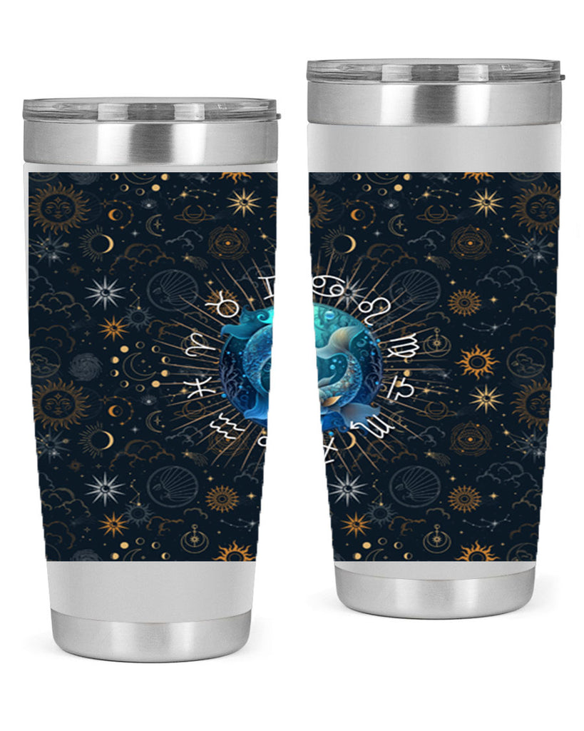 pisces Straight 366#- zodiac- Tumbler