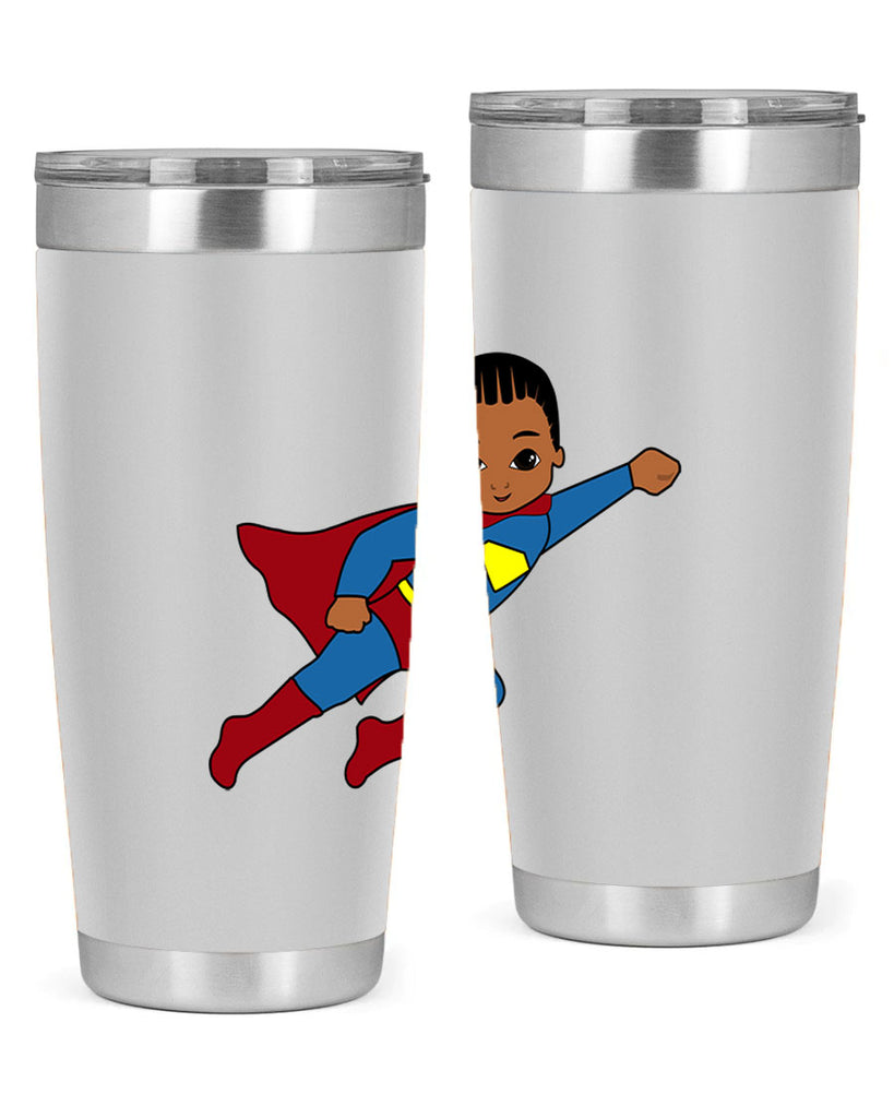 super kid 1#- black men - boys- tumbler