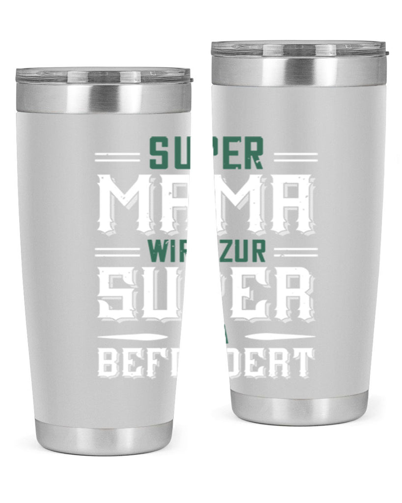 super mama wird zur 9#- grandpa - papa- Tumbler