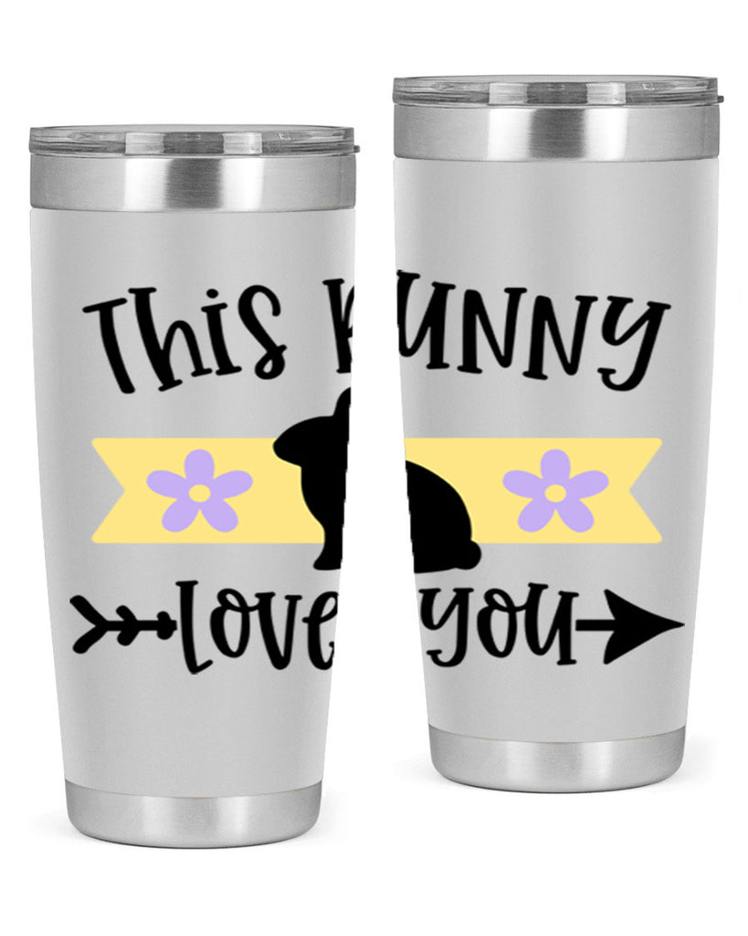 this bunny loves you 10#- easter- Tumbler