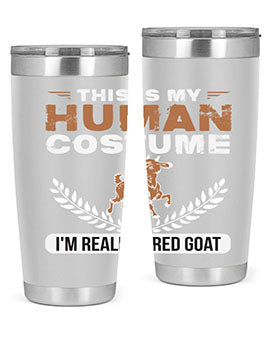 this is my human costume im really a red goat Style 1#- goat- Tumbler
