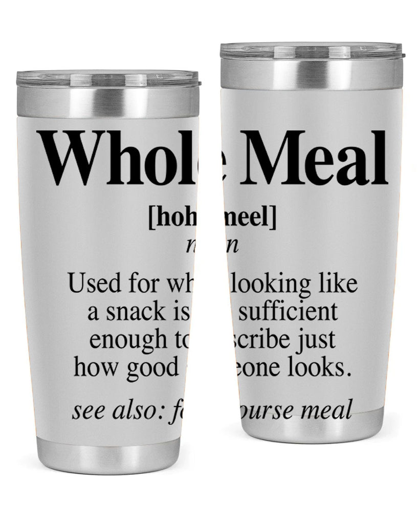 whole meal 10#- black words phrases- Cotton Tank
