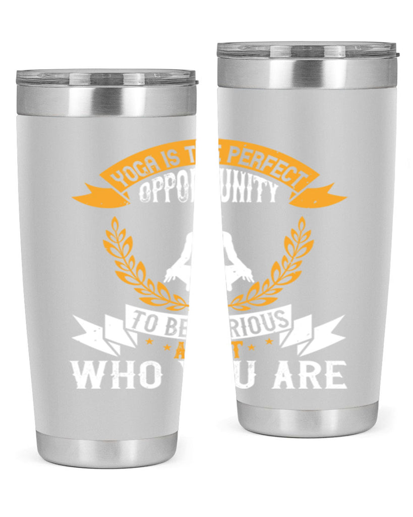 yoga is the perfect opportunity to be curious about who you are 18#- yoga- Tumbler