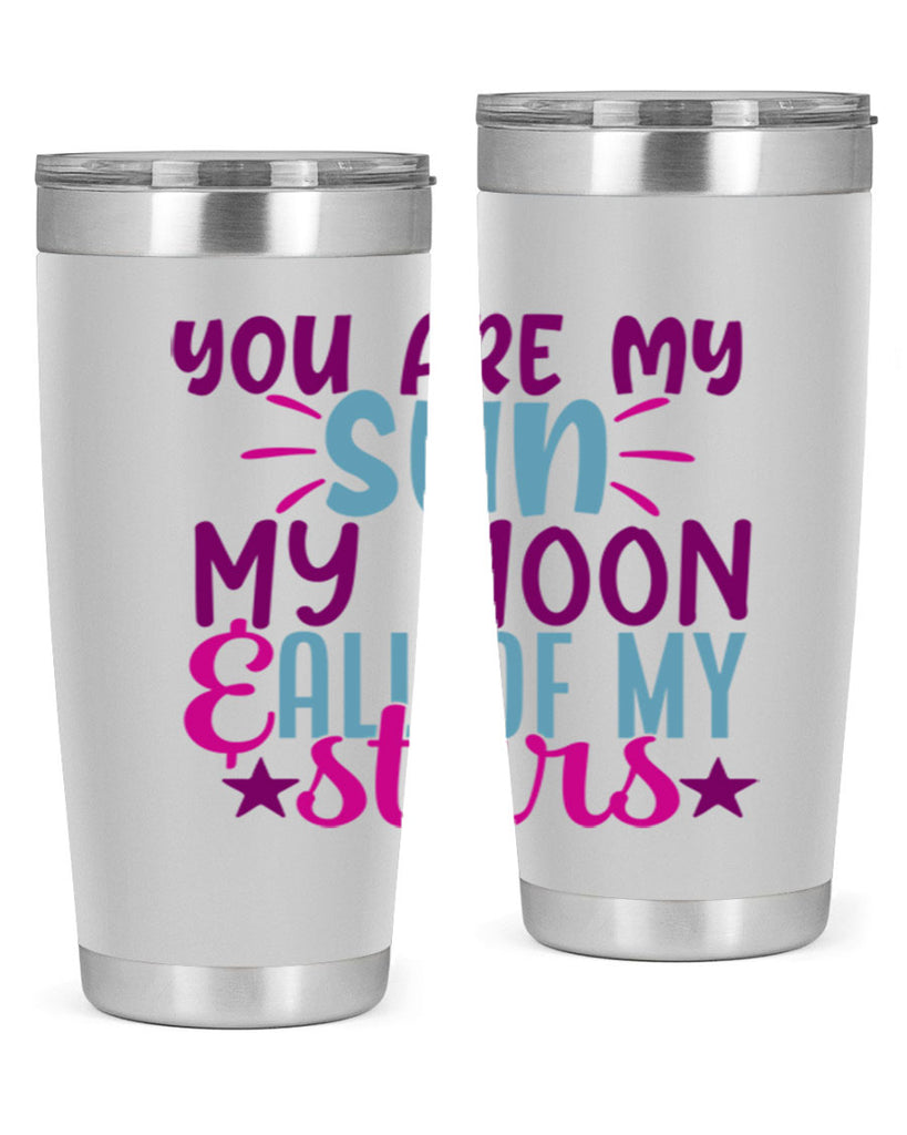 you are my sun my moon all of my stars 5#- family- Tumbler