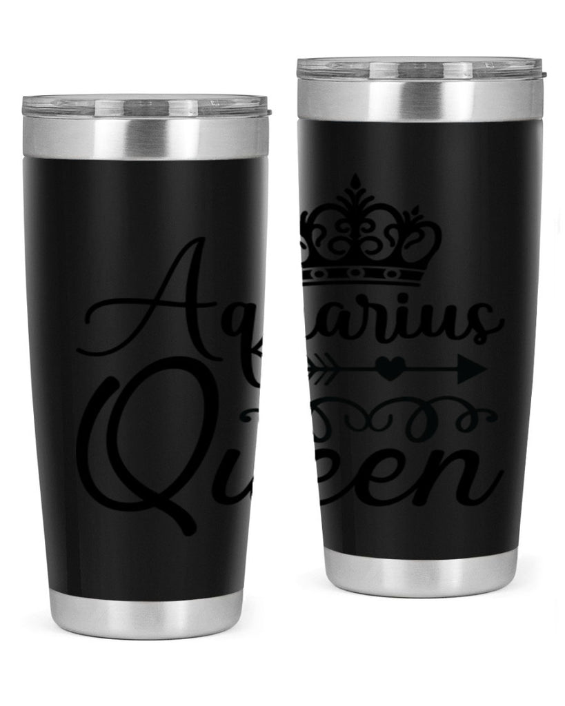 Aquarius queen 74#- zodiac- Tumbler