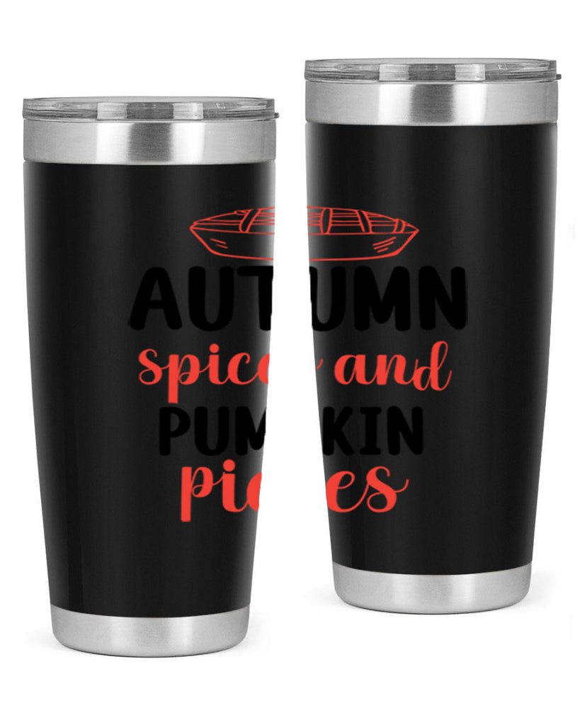 Autumn spices and pumpkin pieces 32#- fall- Tumbler