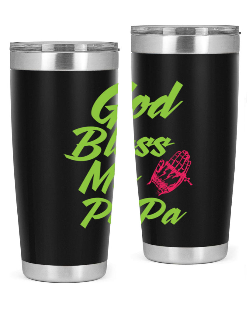 God Bless Papa 107#- grandpa - papa- Tumbler
