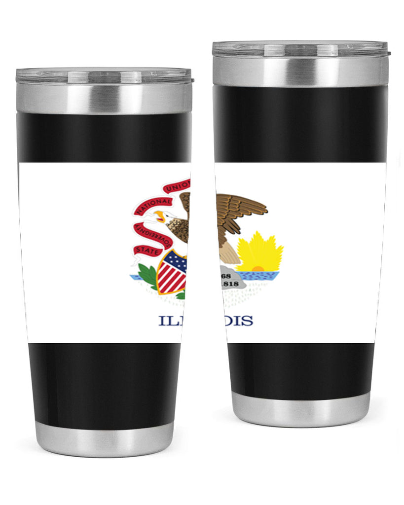 Illinois 39#- Us Flags- Tumbler