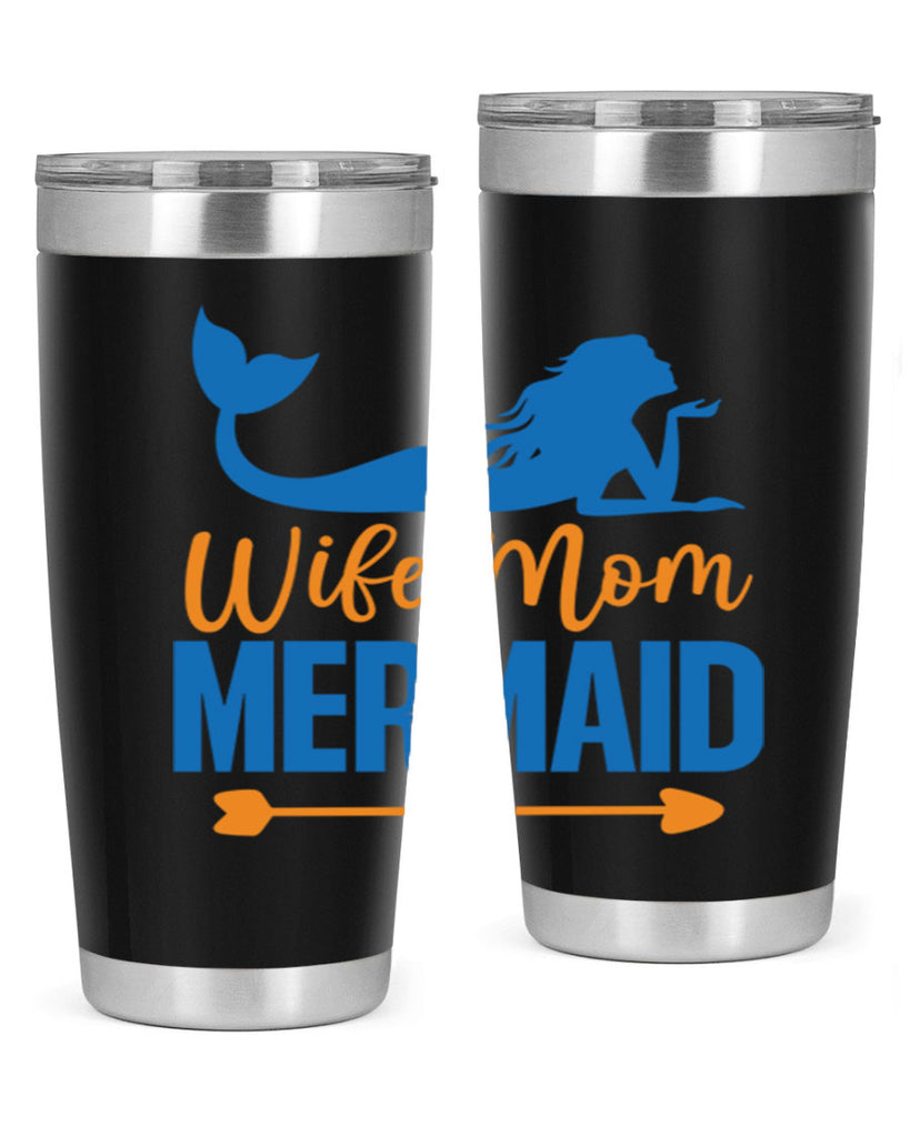 Wife Mom Mermaid 673#- mermaid- Tumbler
