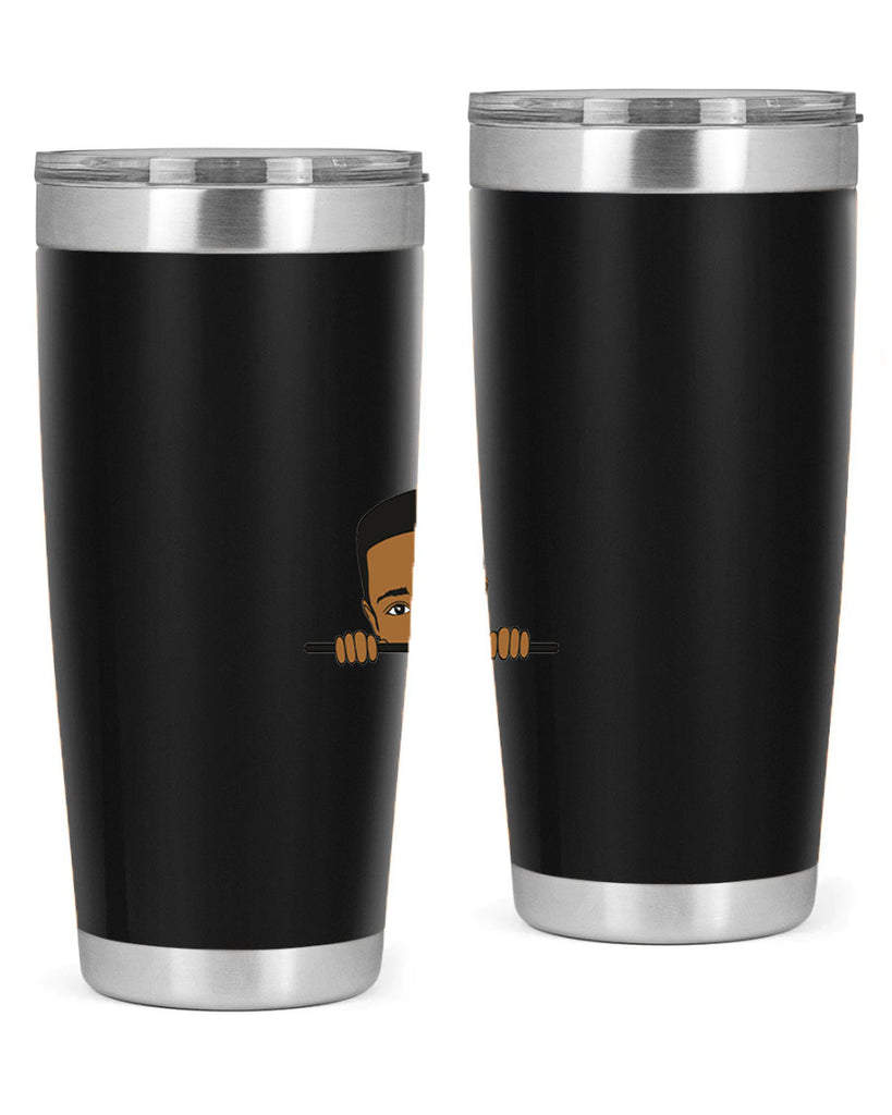 black boy 5#- black men - boys- tumbler