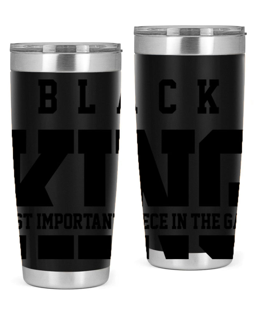black king 233#- black words phrases- Cotton Tank