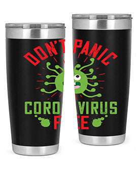dont panic coronavirus free Style 43#- corona virus- Tumbler