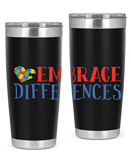 embrace differences Style 13#- autism- Tumbler