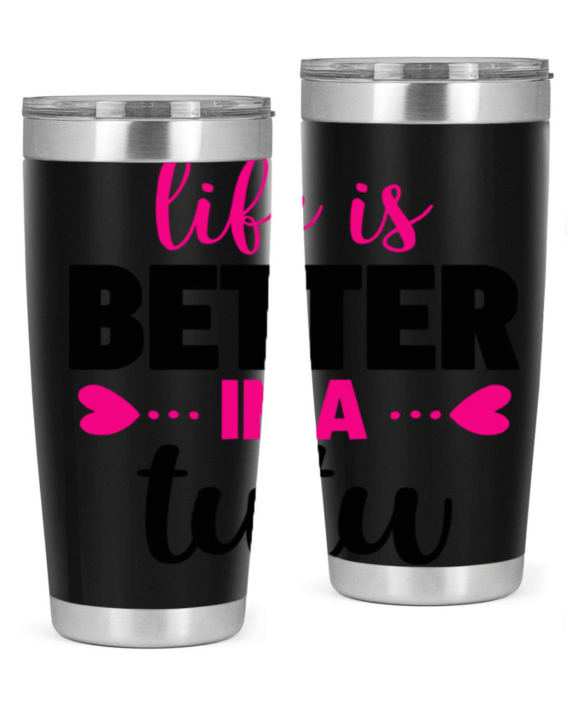 life is better in a tutu 58#- ballet- Tumbler
