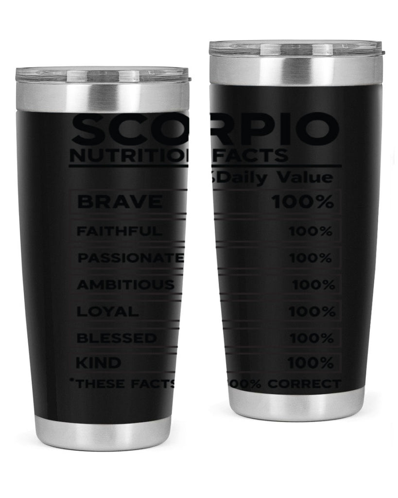 scorpio Nutrition Facts 434#- zodiac- Tumbler