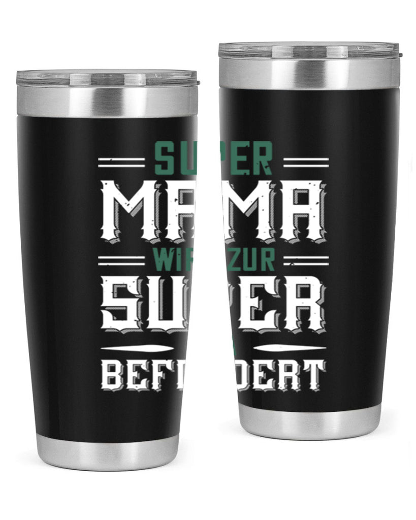 super mama wird zur 9#- grandpa - papa- Tumbler