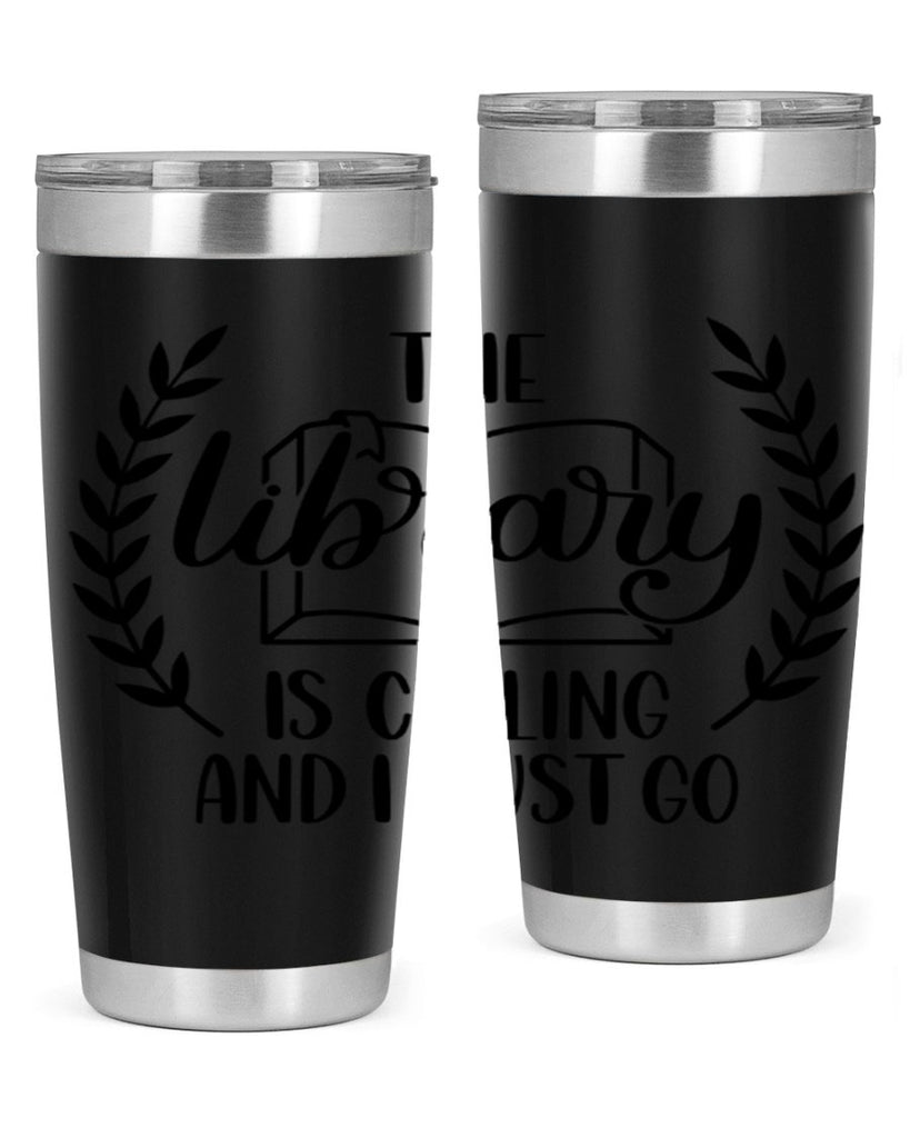 the library is calling and i must go 25#- reading- Tumbler