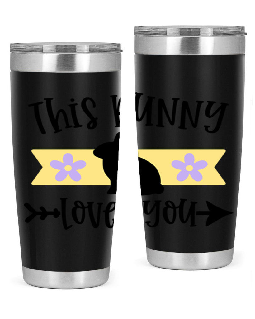 this bunny loves you 10#- easter- Tumbler