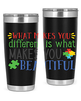 what makes you different is what makes you beautiful Style 3#- autism- Tumbler