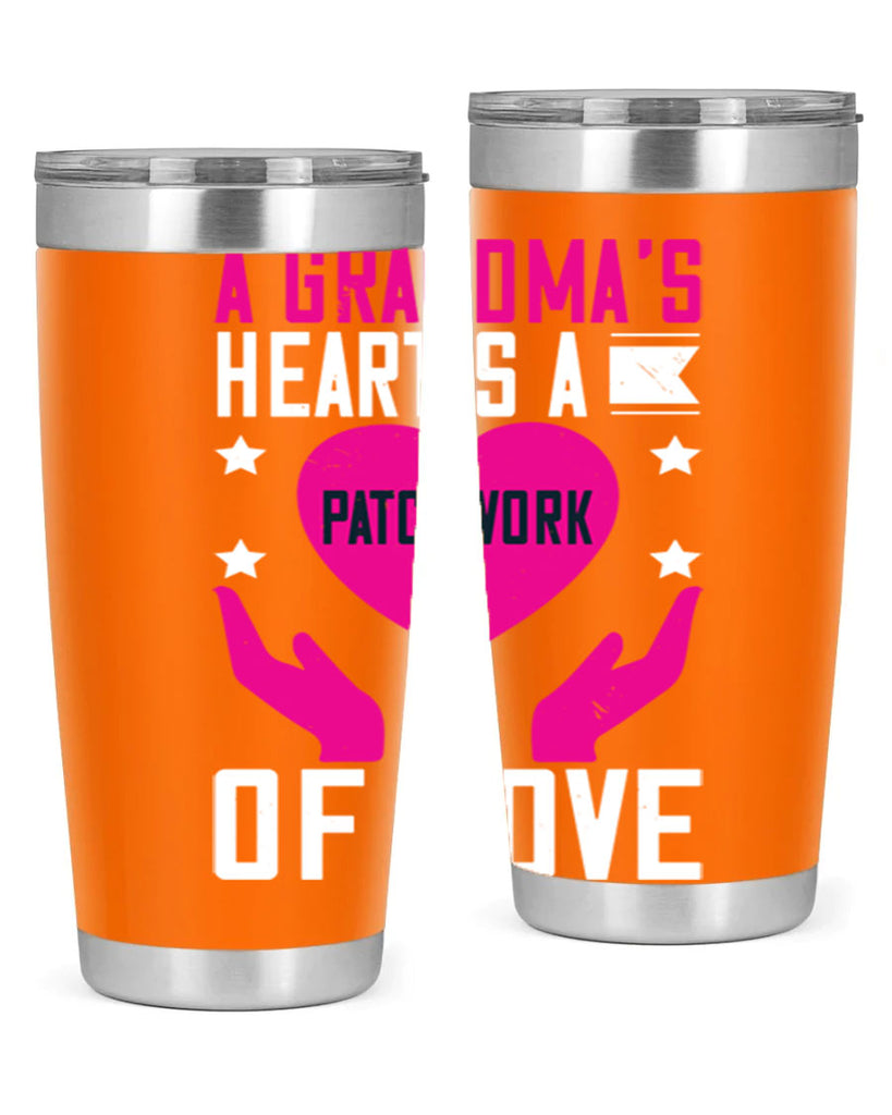 A grandma’s heart is a patchwork of love 86#- grandma - nana- Tumbler