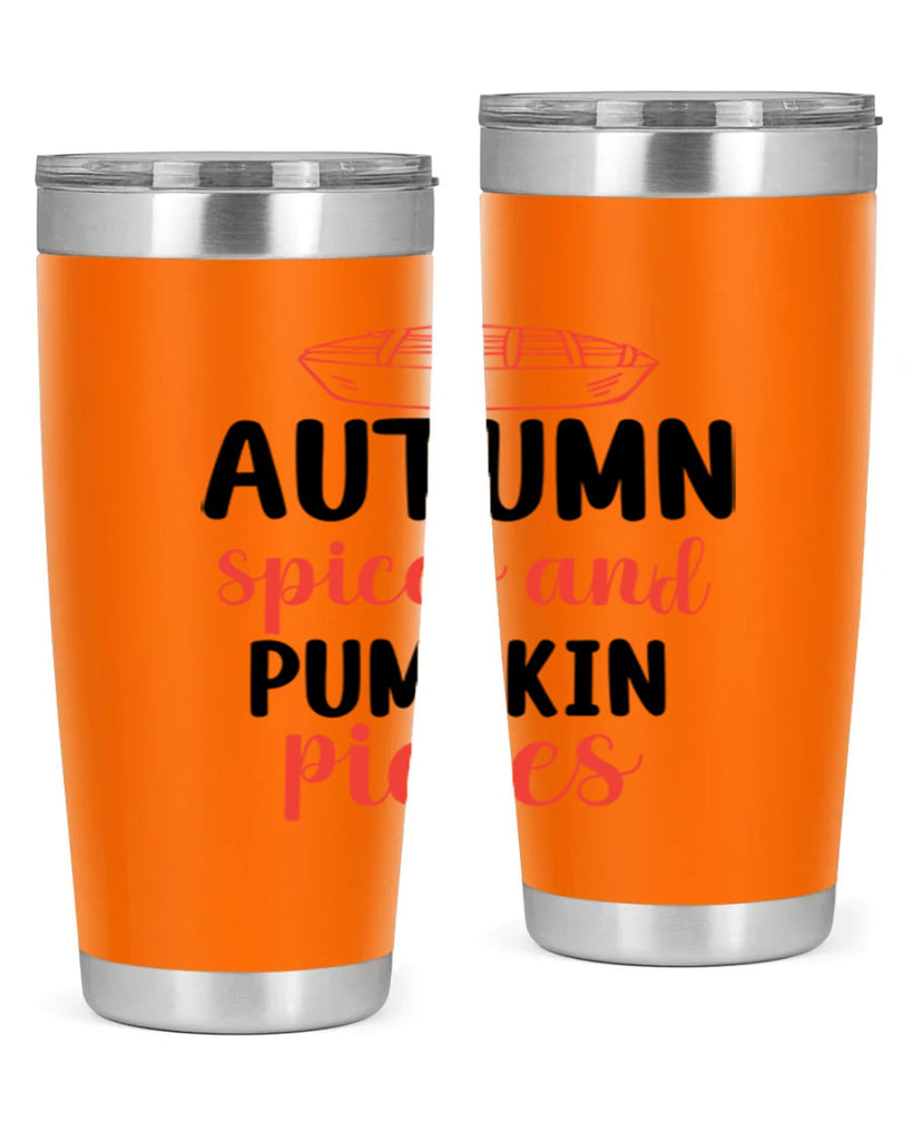 Autumn spices and pumpkin pieces 32#- fall- Tumbler