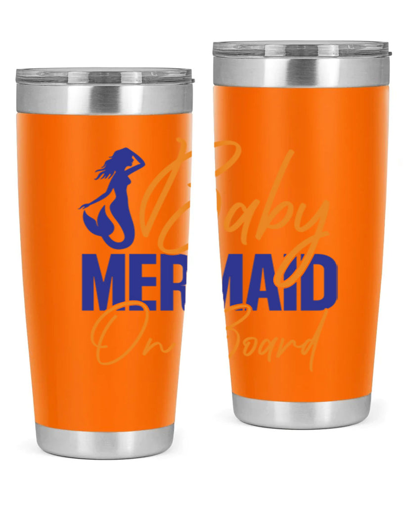 Baby Mermaid on Board 20#- mermaid- Tumbler