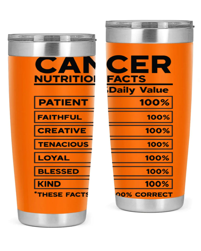 Cancer Nutrition Facts 148#- zodiac- Tumbler