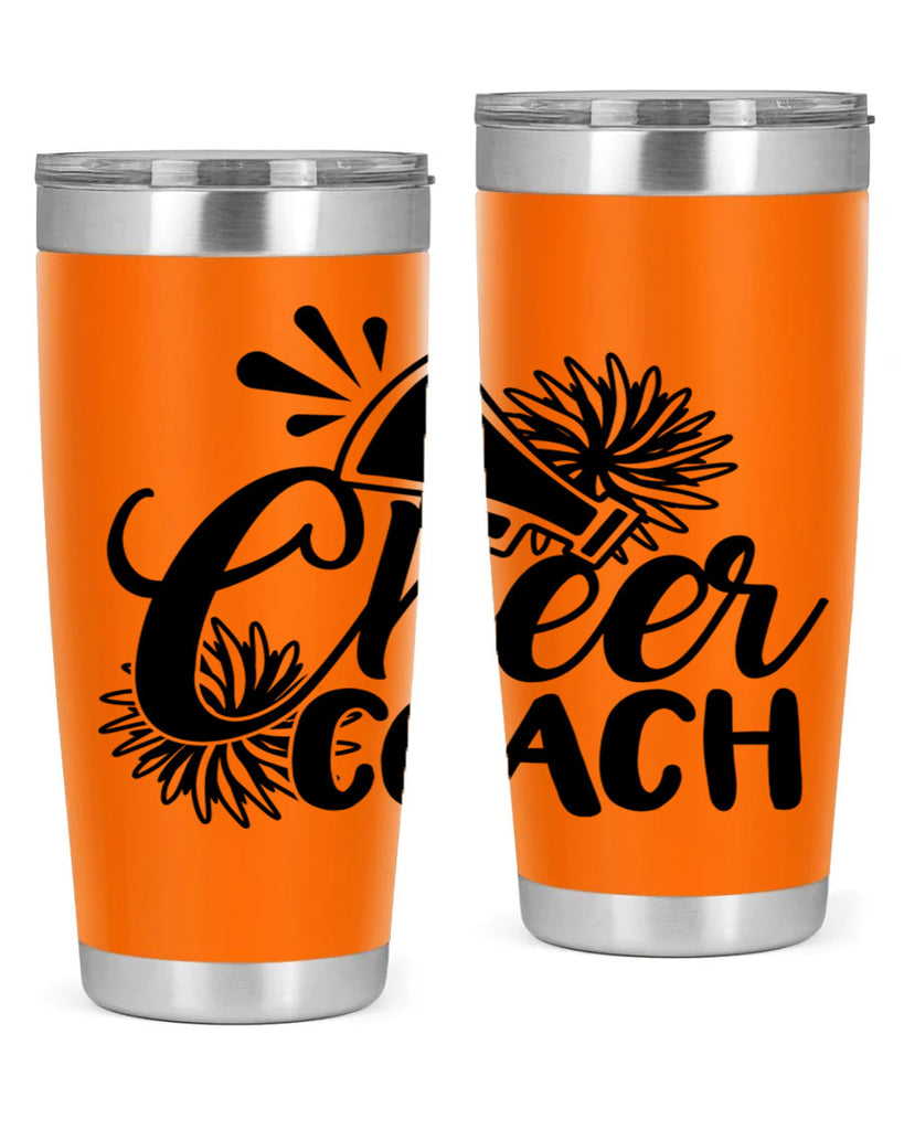 Cheer coach 1392#- cheer- Tumbler