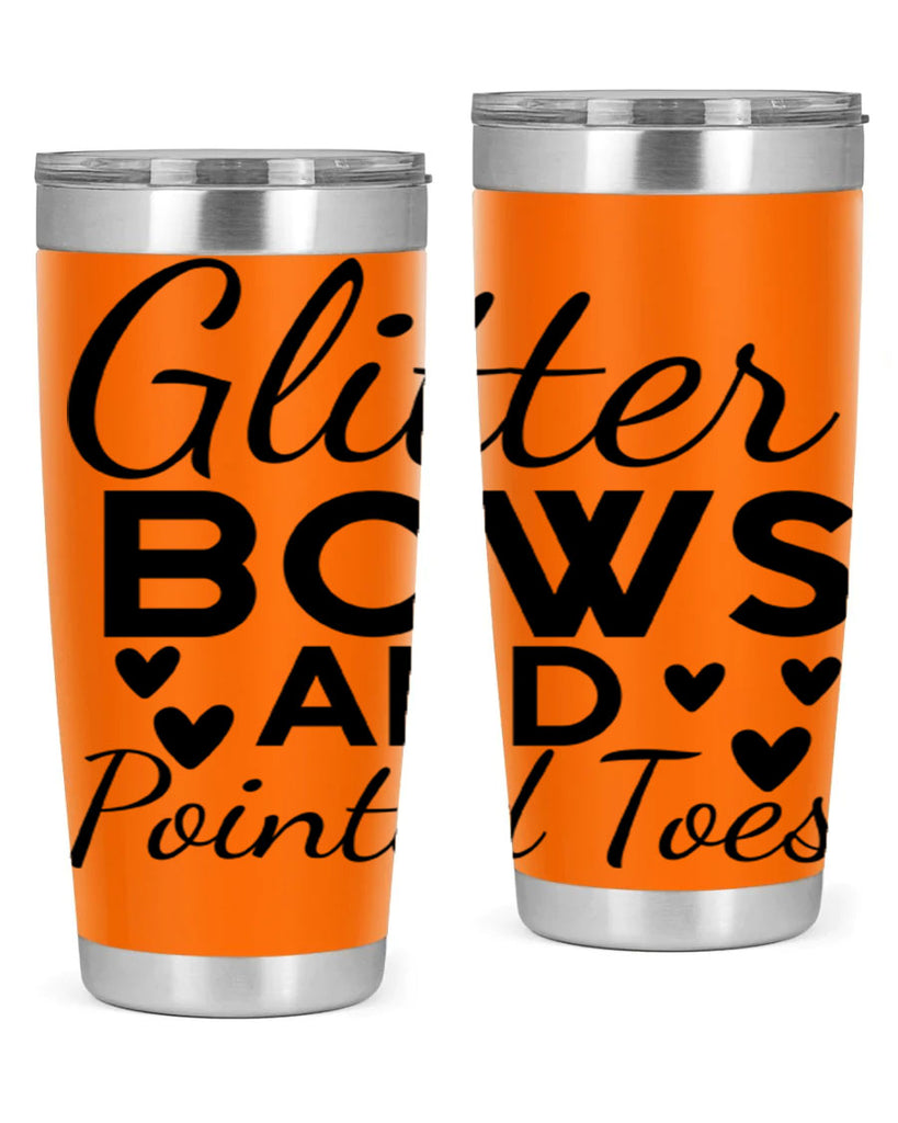 Glitter Bows and Pointed Toes 43#- ballet- Tumbler