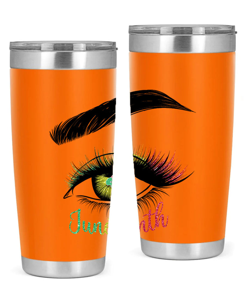 Juneteenth 1865 GirlS Eye 3#- Juneteenth- tumbler