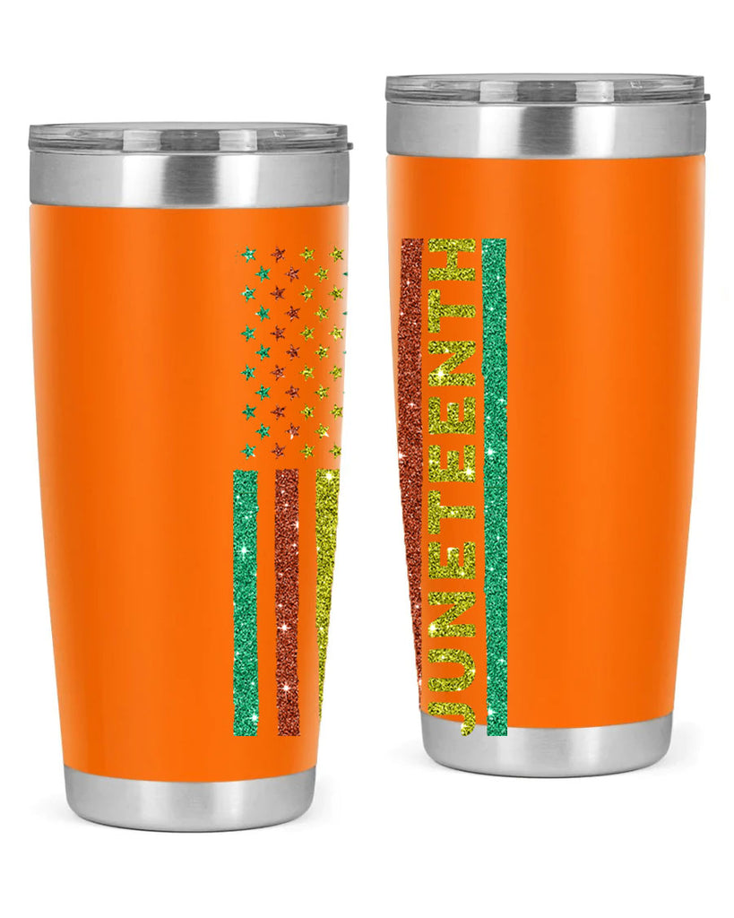 Juneteenth Freedom Day Afro Usa Flag Png 23#- Juneteenth- tumbler