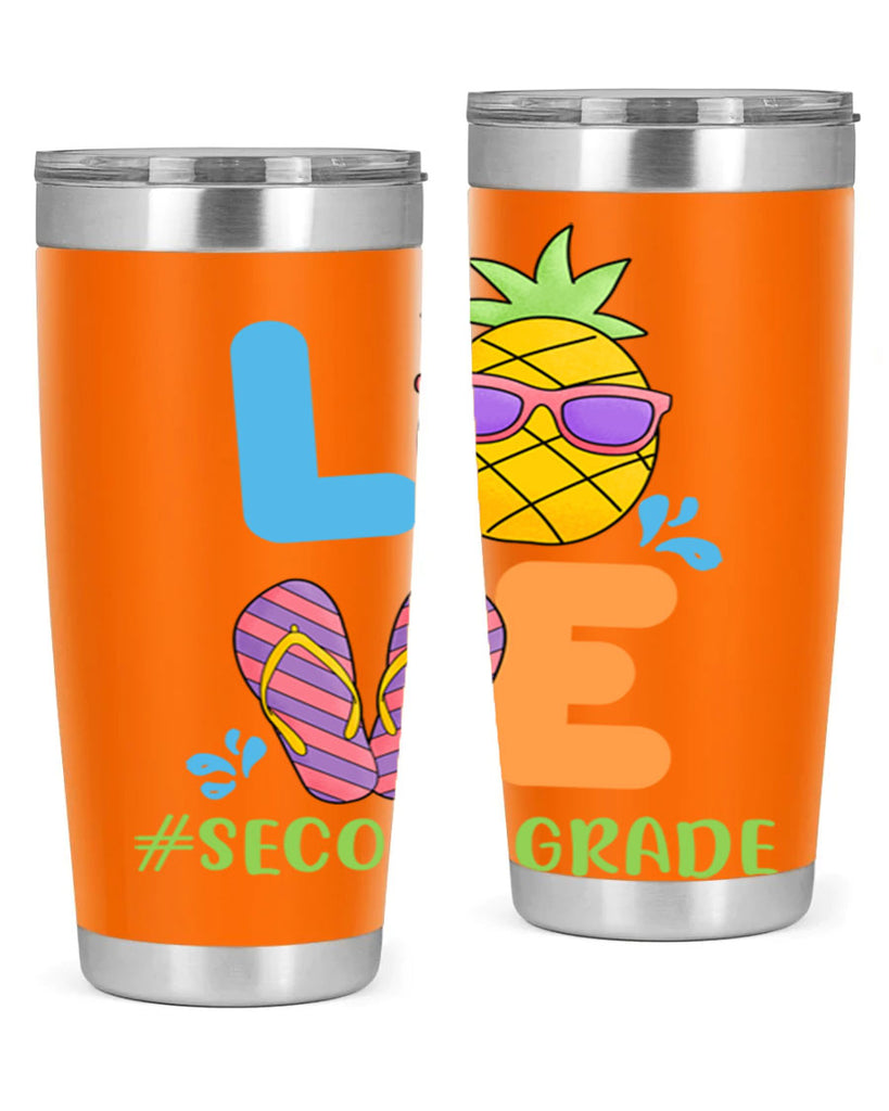 LOVE 2nd Grade Summer Pineapple 17#- second grade- Tumbler