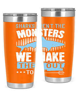 Sharks arent the monsters we make them out to be Style 26#- shark  fish- Tumbler