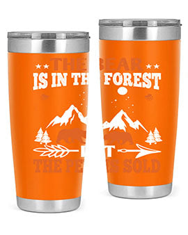 The bear is in the forest, but the pelt is soldd 31#- Bears- Tumbler