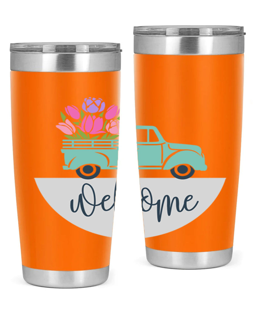 Welcome spring truck579#- spring- Tumbler