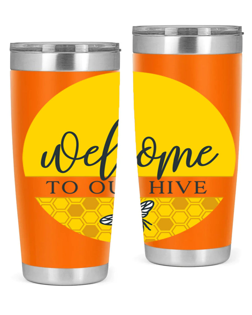 Welcome to our Hive complete yellow590#- spring- Tumbler